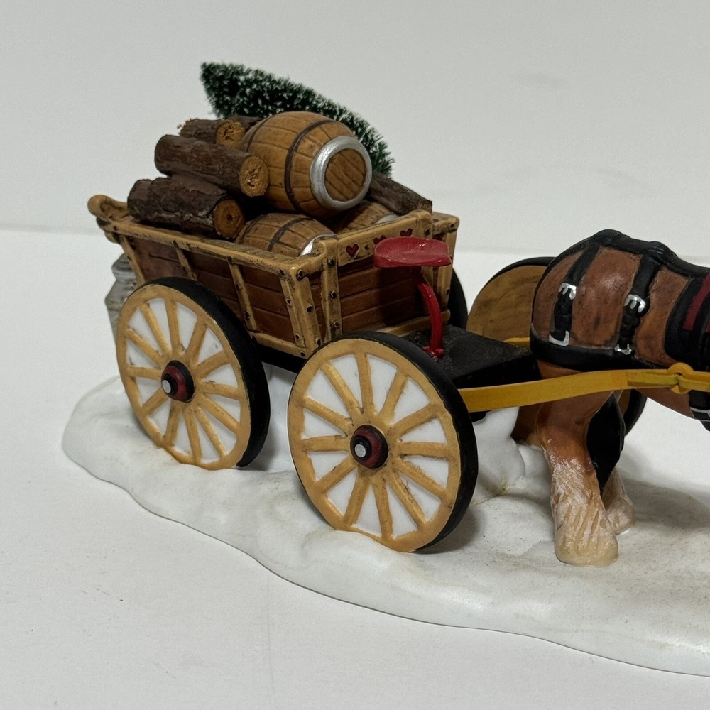 Dept 56 "Load Up The Wagon" Set of 2 - New England Village Series- #56630 w/box - Picture 5 of 16